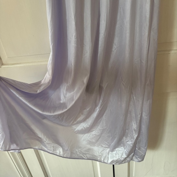 Vintage Lady Cameo Dallas Nylon Chemise Slip Blue Peach Embroider USA Size Small - Picture 7 of 11